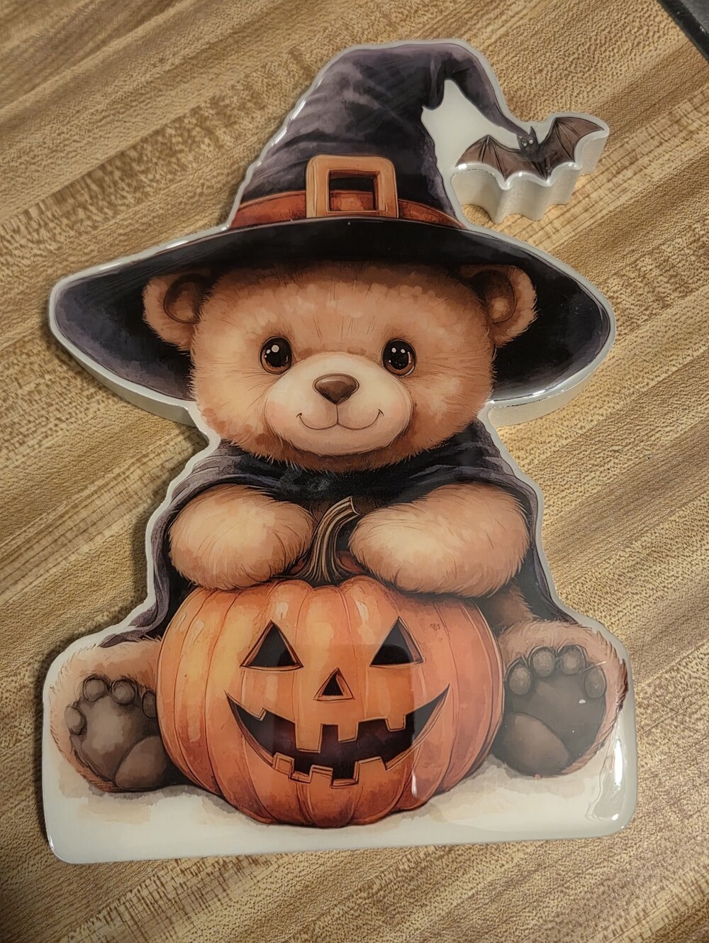 Witchy Bear NWT Wood Decor